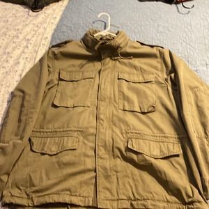 Retro military jacket olive drab green, Men’s XL